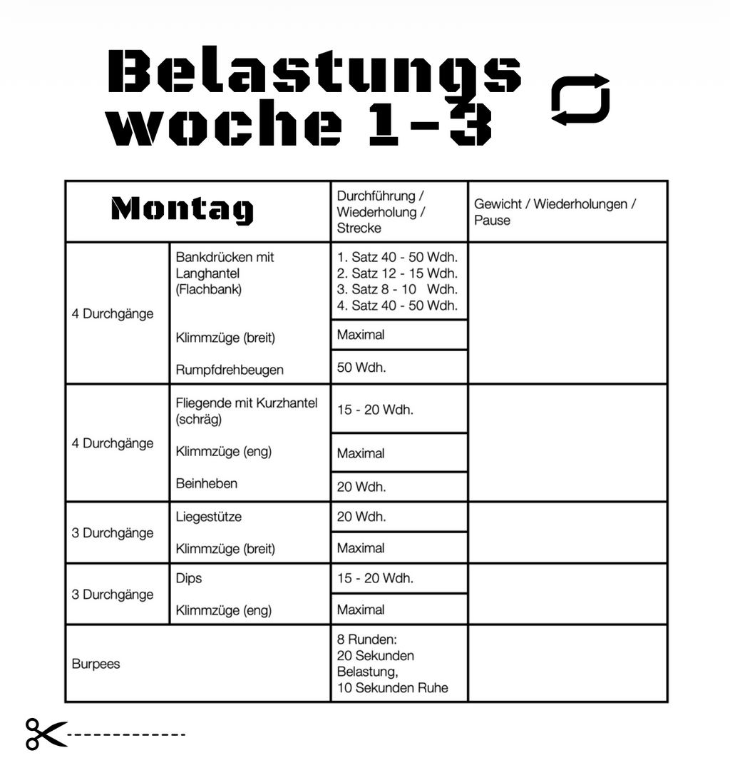 Trainingsplan